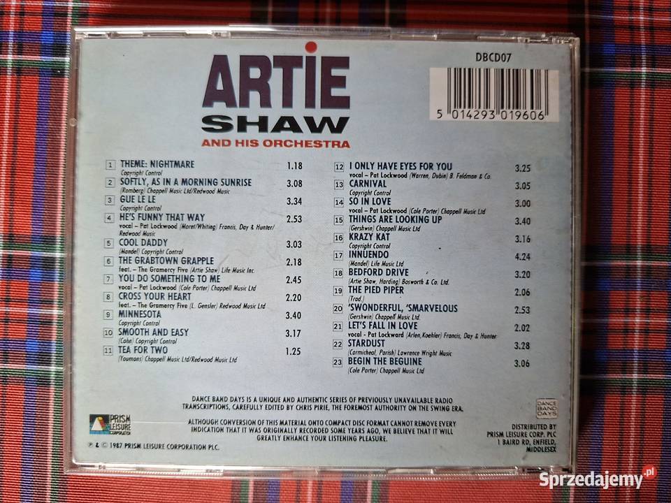 Artie Shaw his orchestra Begin the Beguine CD 1 płyta Płyty i kasety małopolskie Kraków