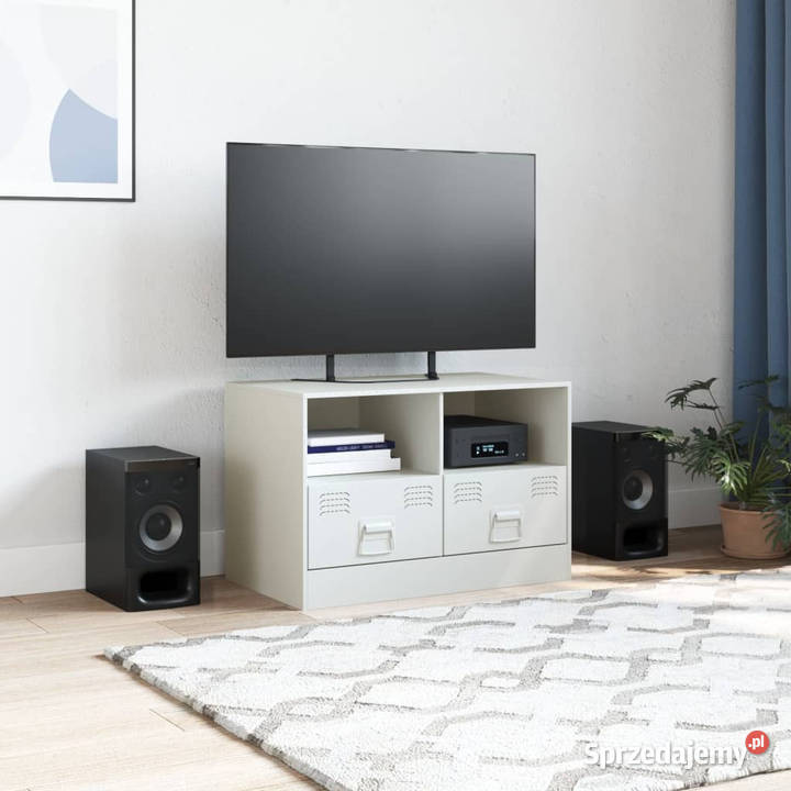 Szafka pod telewizor biała 67x39x44 stalowa Warszawa