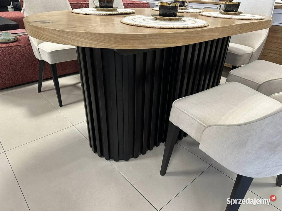 Nowy Stół Dębowy FLAVIO Owal Rozkładany Kluczbork sprzedam