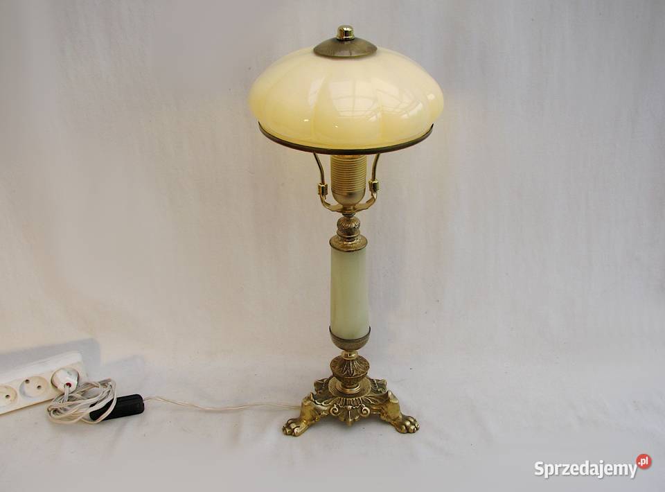 Lampka mosiądz ONYX II Porcelana i szkło Szczecinek