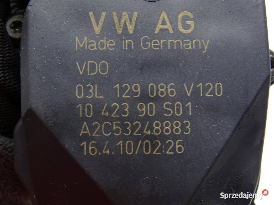 KOLEKTOR SSĄCY NASTAWNIK KLAP 03L129711AG 20 TDI osobowe sprzedam