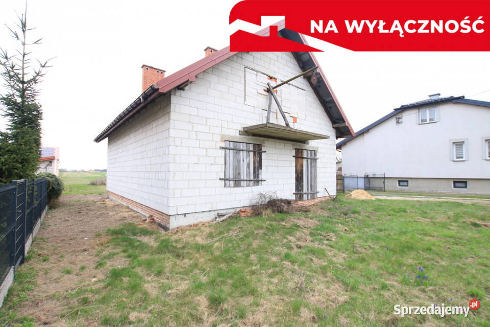 Dom stan surowym wszystkie media Lisów g wolnostojący