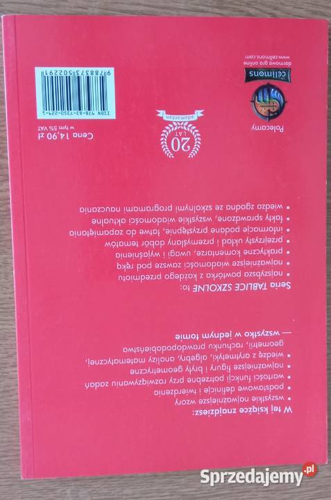 Tablice Szkolne Matematyka Witold Mizerski Wrocław sprzedam