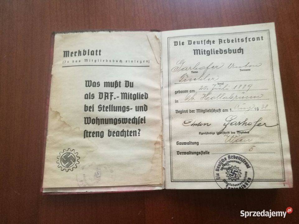 ksiażeczka trzecia rzesza Stalowa Wola sprzedam