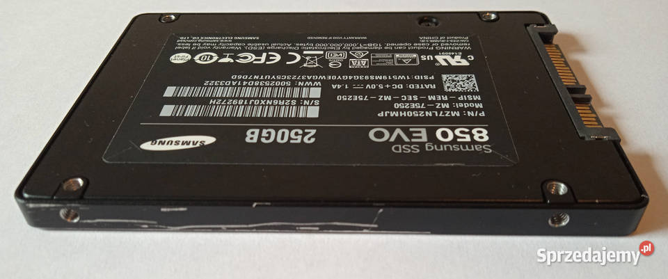 Samsung SSD 850 EVO 250GB SATA III 25 MZ75E250 Poznań sprzedam