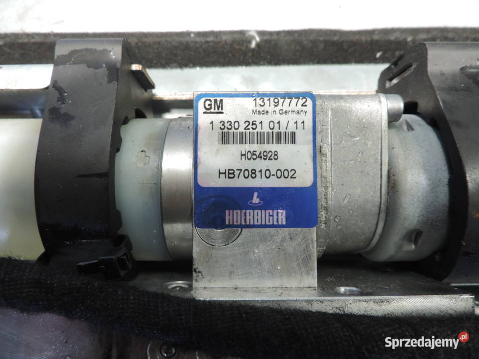 OPEL ASTRA H 3 III SIŁOWNIK POMPA DACHU 13197772 małopolskie Nowy Sącz