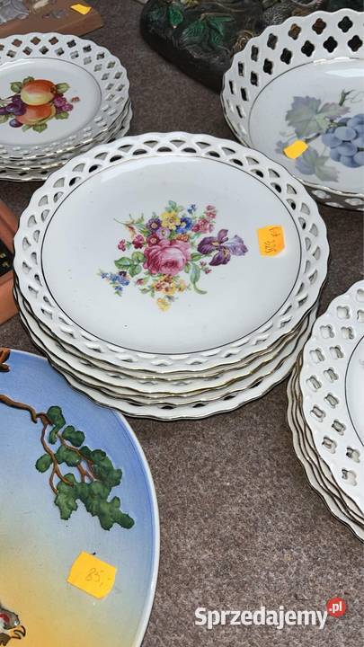 Komplet 6 talerzy Irys Róże Ażur Winterling Gdańsk