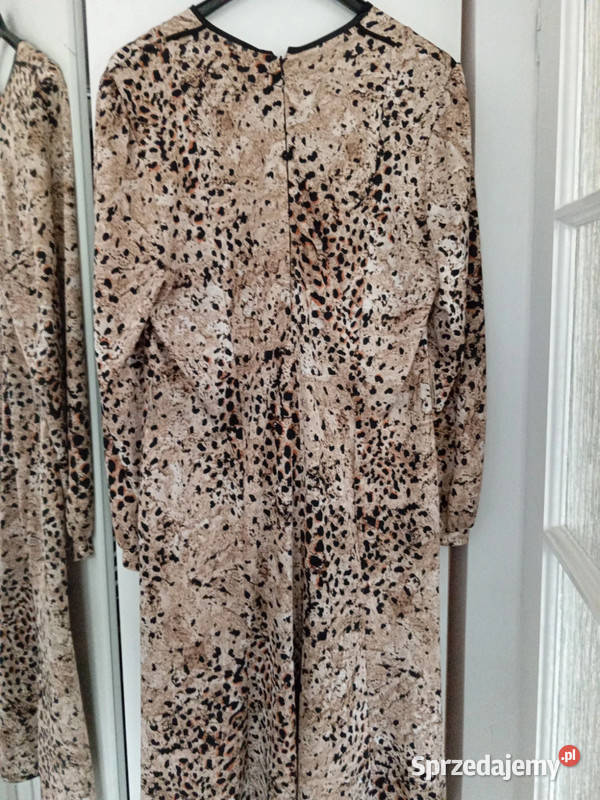 Sukienka Panterka XL Długa Vintage Bydgoszcz