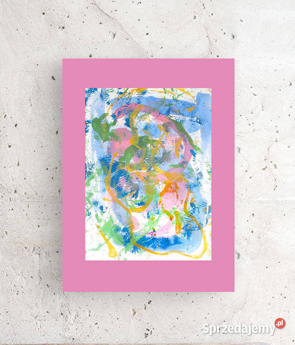 kolorowa dekorcaja na ścianę boho grafika do opolskie Opole sprzedam