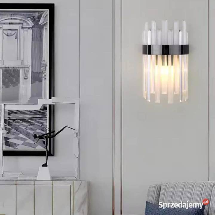 Nordycki luksusowy kinkiet kryształowy E14 LED Nowy Korczyn