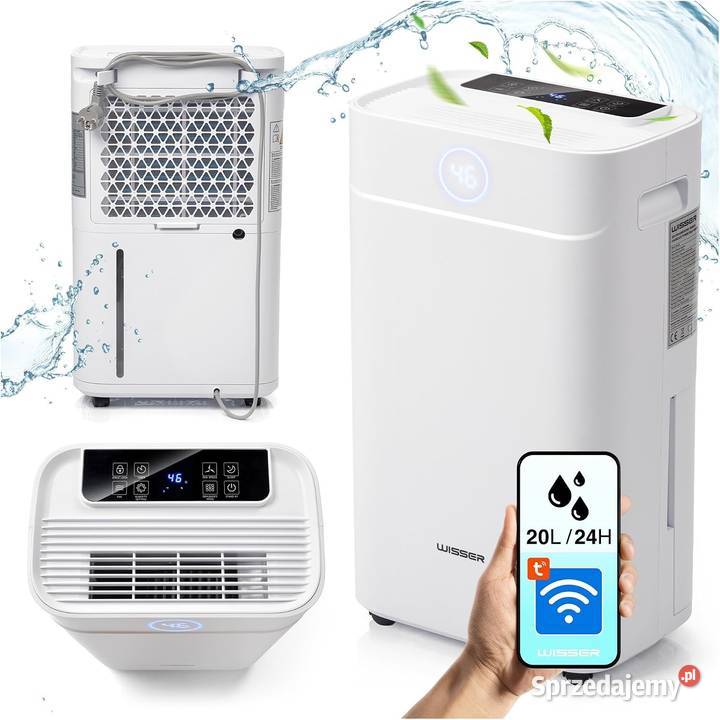 Elektryczny osuszacz powietrza 20 l24 h do 50 m AGD drobne