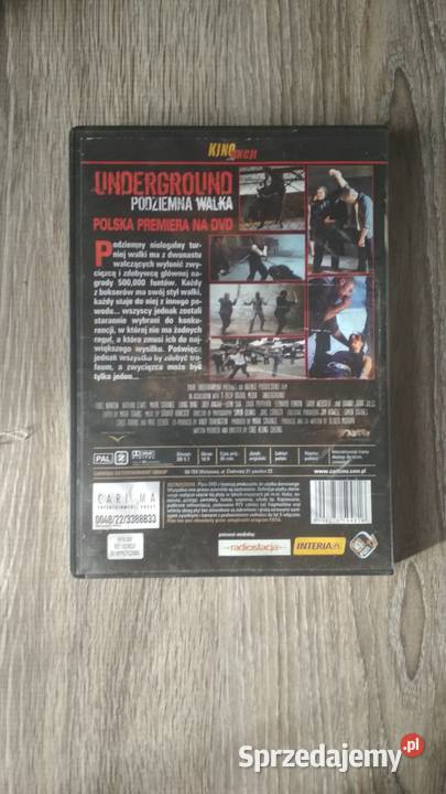 Film DVD Underground Podziemna Walka Wieliczka