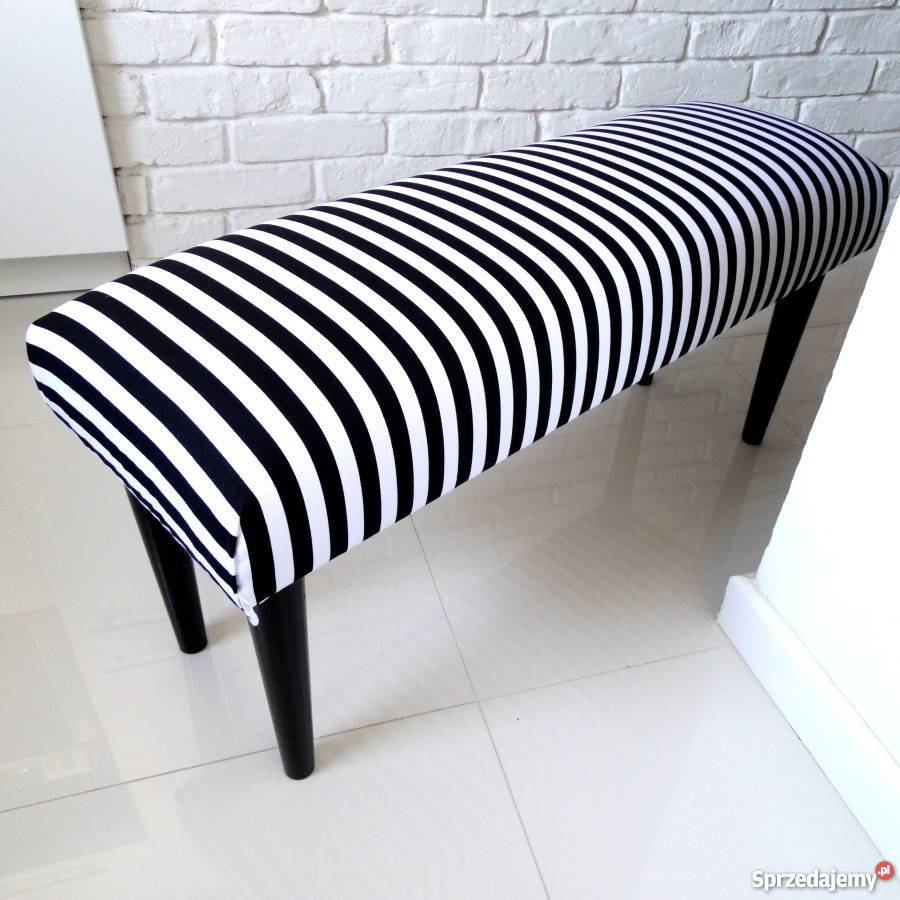 Ławeczka ławki wzorzysta paski paseczki