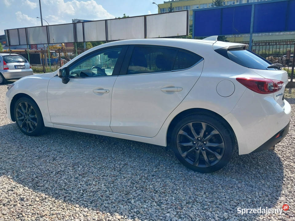 Mazda 3 SALON pierwszy wł BIAŁA PERŁA Ksenony Hatchback 3 Warszawa