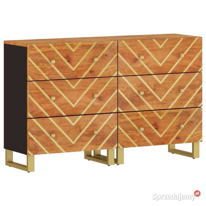 vidaXL Komody 2 brązowoczarne 60x335x75 Warszawa