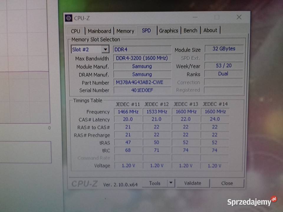 Samsung DDR4 32GB PC4 3200MHz 2933Mbps 12V