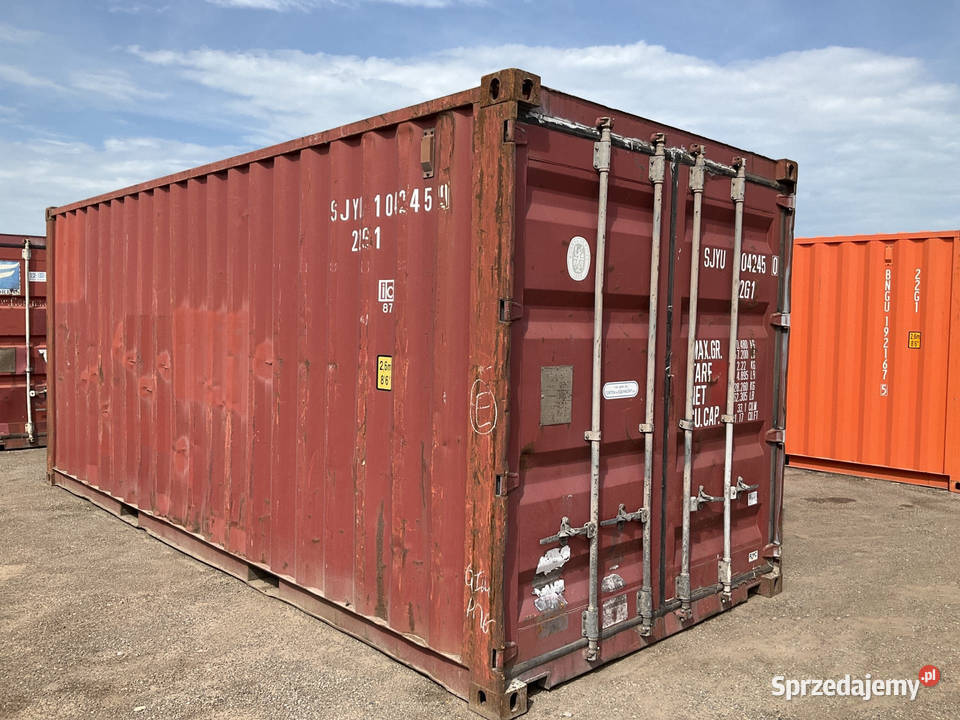 Kontener morski magazynowy 20DV 6 metrowy lubelskie Janów Lubelski