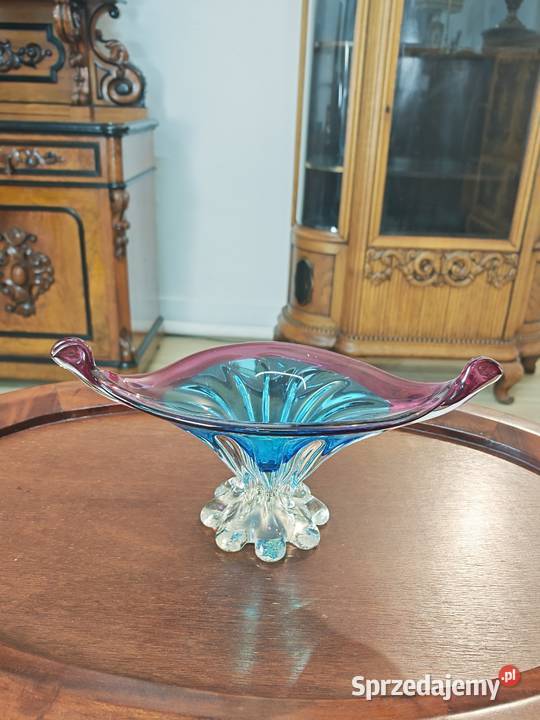 Szkło murano misa na stopce Porcelana i szkło sprzedam