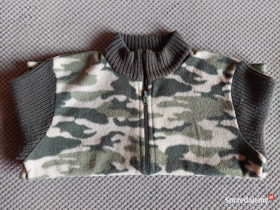 ciepła bluza w stylu militarnym rozmiar 134 Bluzy