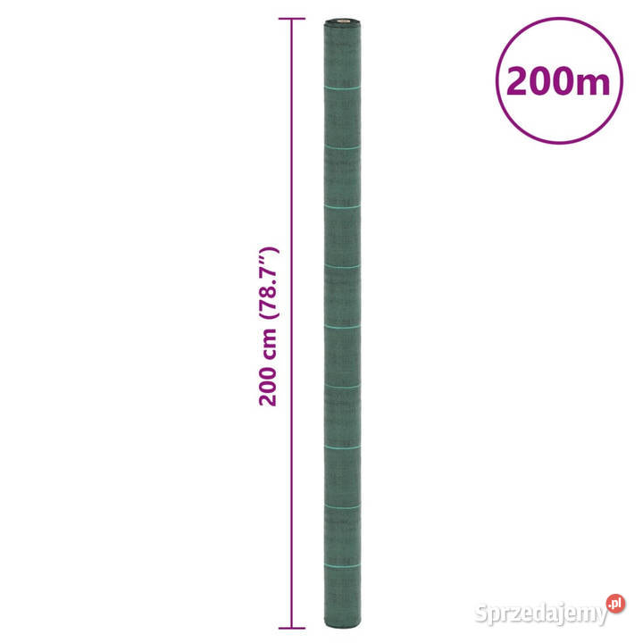 Agrowłóknina antychwastowa zielona 2x200 m PP Pozostałe Warszawa sprzedam