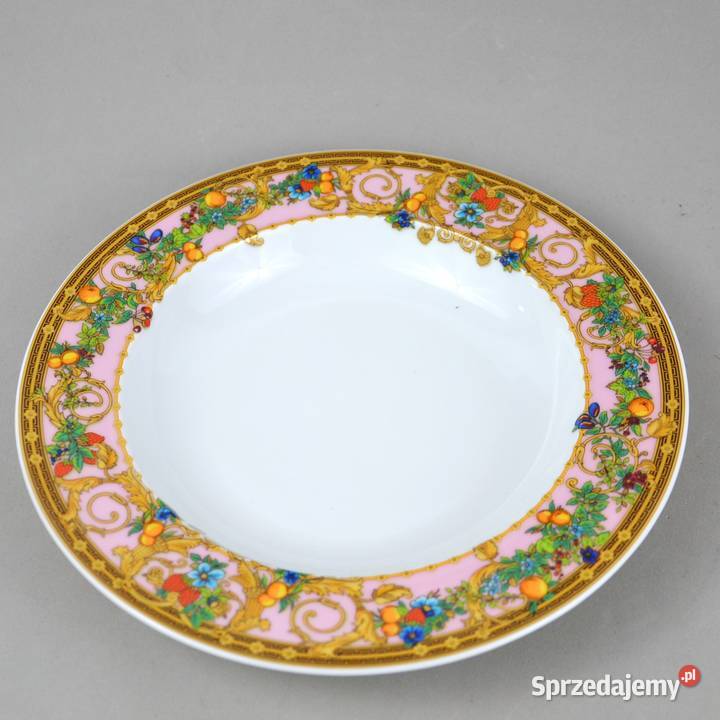Talerz głęboki Versace Rosenthal kolekcja Ogród Bronisze sprzedam