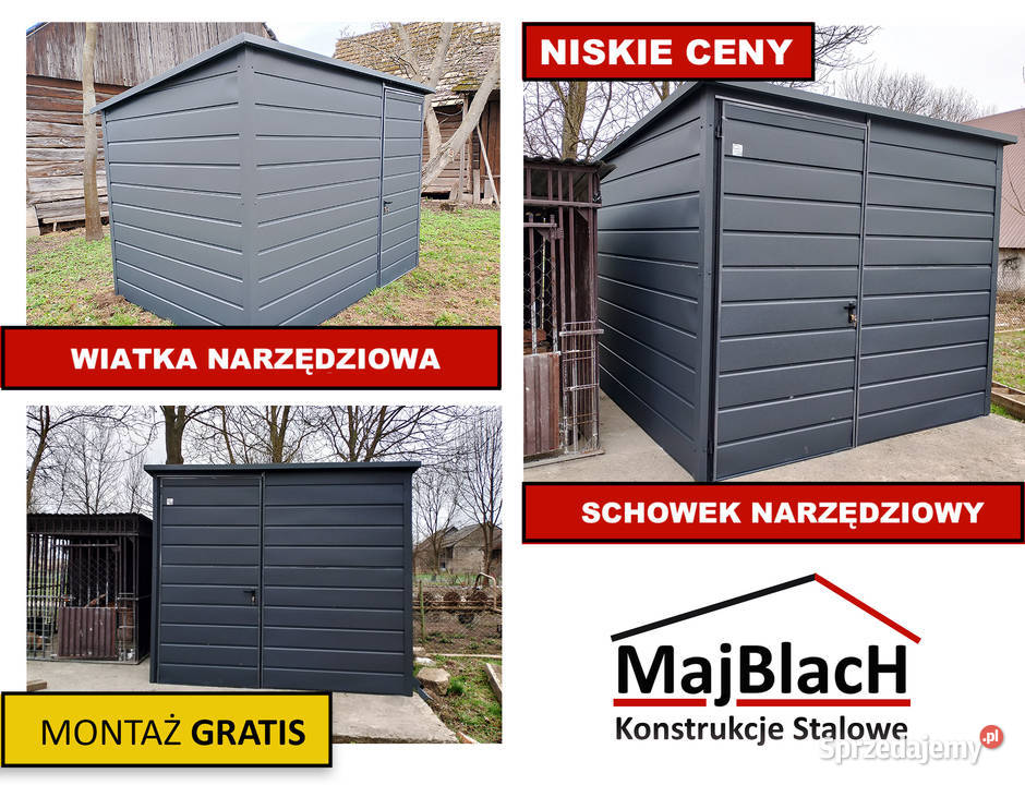 Garaż Blaszany Wiata MagazynSchowek Garaże Augustów