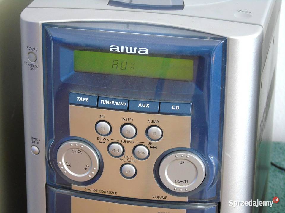 Wieża Aiwa kolumny radio AUX ładna DOSTAWA Jasło