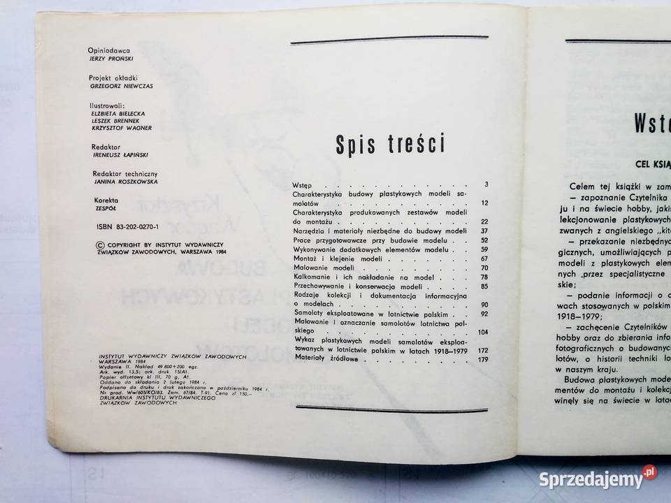 Budowa plastykowych modeli samolotów Krzysztof Gdynia
