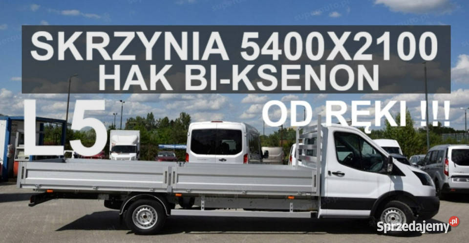 Ford Transit L5 5400x2100 Hak BiKsenon Super Rok produkcji 2025 Szczecinek
