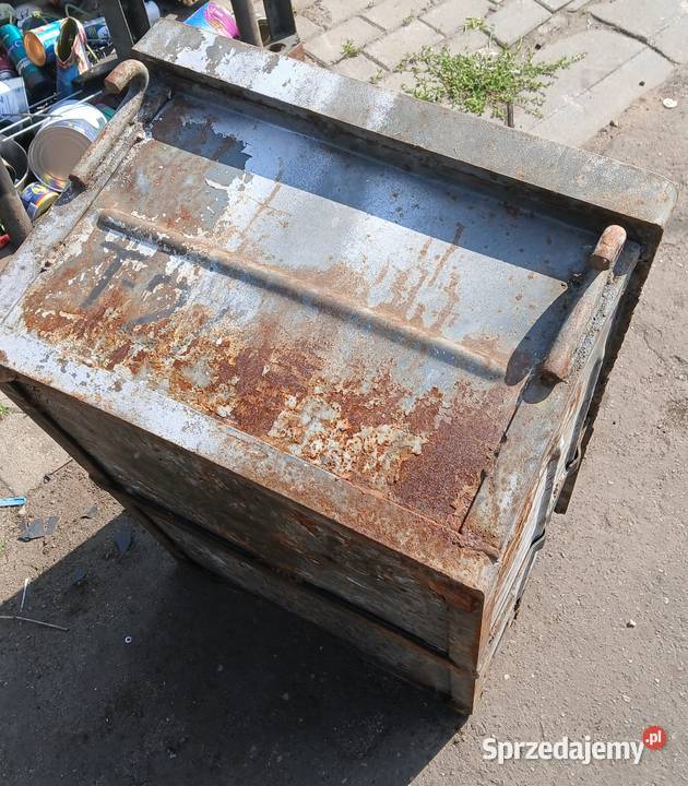 Pojemnik stalowy 74 x 51 x 37 warsztatowy Skierniewice sprzedam