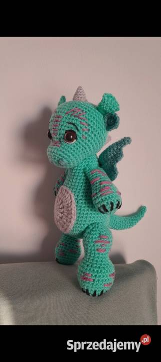 Baby smok wykonany na szydełku Tychy