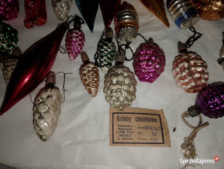 Ozdoby choinkowe PRL Wrocław