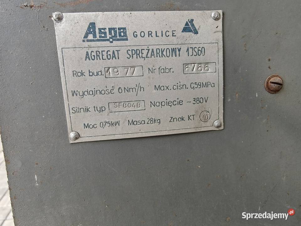 Sprężarka ASPA Gorlice 3 fazowa lubelskie Zamość