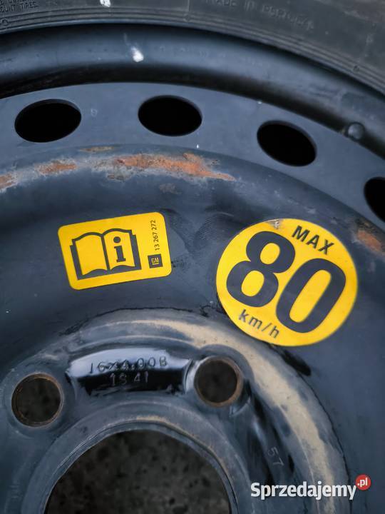 Koło zapasowe Dojazdówka OPEL 12570 R16 5x117 Rokietnica