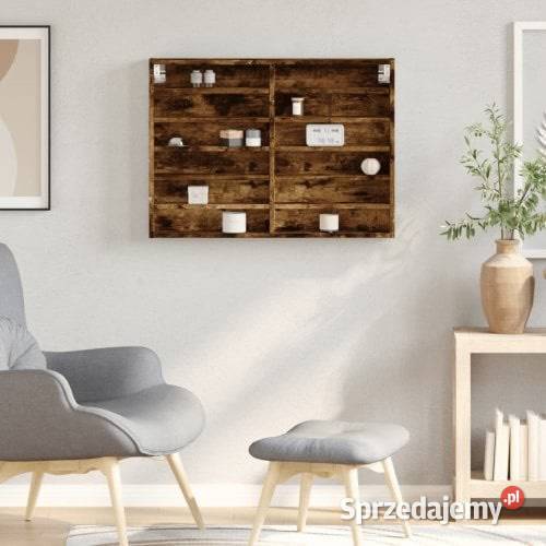 Witryna przydymiony dąb 80x85x58 materiał Nowy Sącz sprzedam