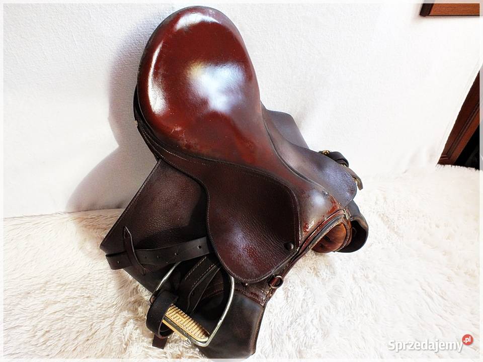 Siodło skórzane do jazdy konnej kompletne