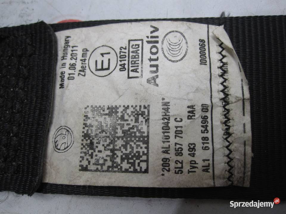 JEEP PATRIOT 10r pas bezpieczeństwa lewy przód Kielce sprzedam