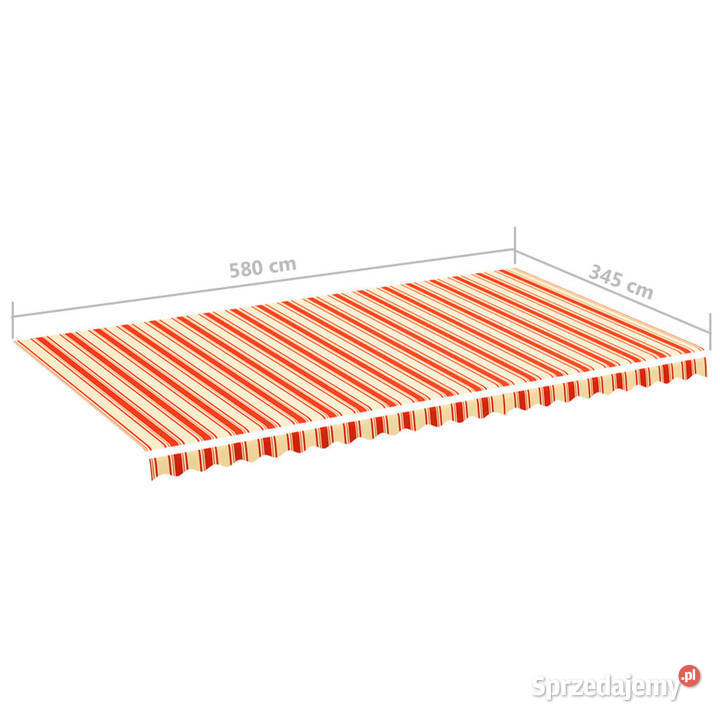 Zapasowa tkanina na markizę żółtopomarańczowa