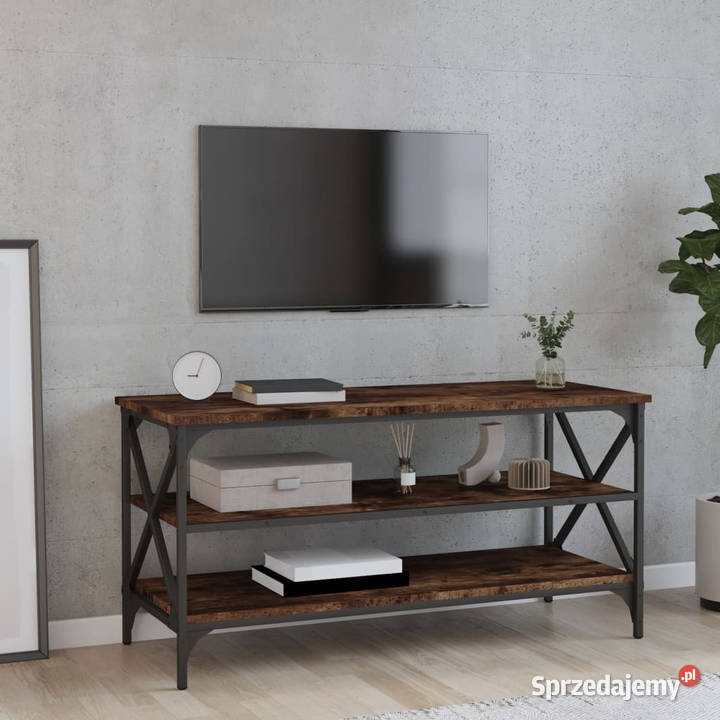 Szafka pod telewizor przydymiony dąb 100x40x50 mazowieckie Warszawa