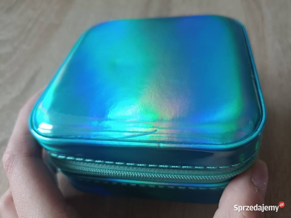 Mała szkatułka na biżuterię turkusowa Kwidzyn
