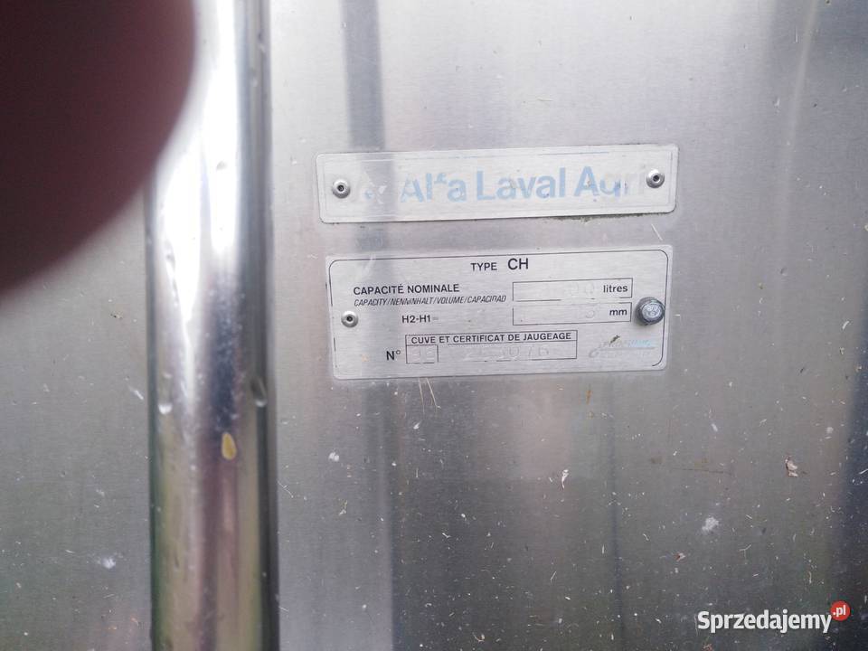 Sprzedam schładzalniki do mleka firmy Alfa Laval Hodowla zwierząt Włoszakowice