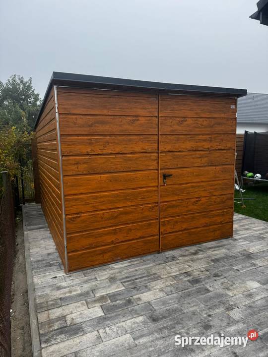 Domek ogrodowy 3x4 wiata profil złoty dąb