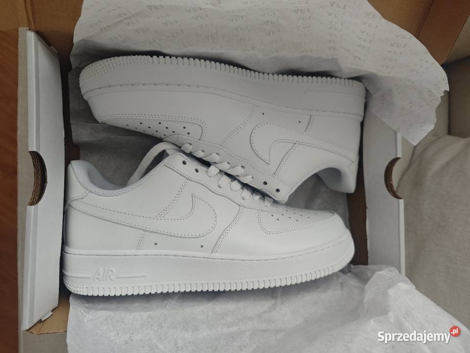 Buty Nike AF1 Białe r 445 biały warmińsko-mazurskie Ełk sprzedam