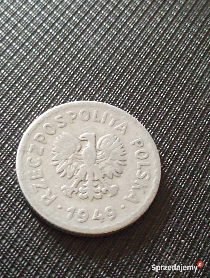 Sprzedam trzecie 1 zl 1949 r bzm Chełm sprzedam