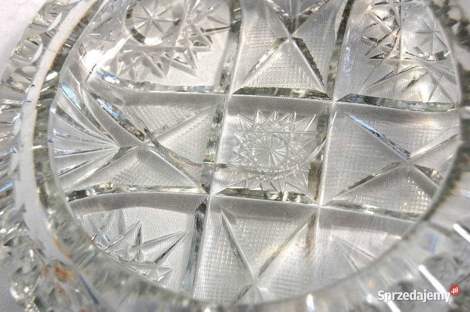 Kryształowa szlifowana popielniczka kryształ Lublin