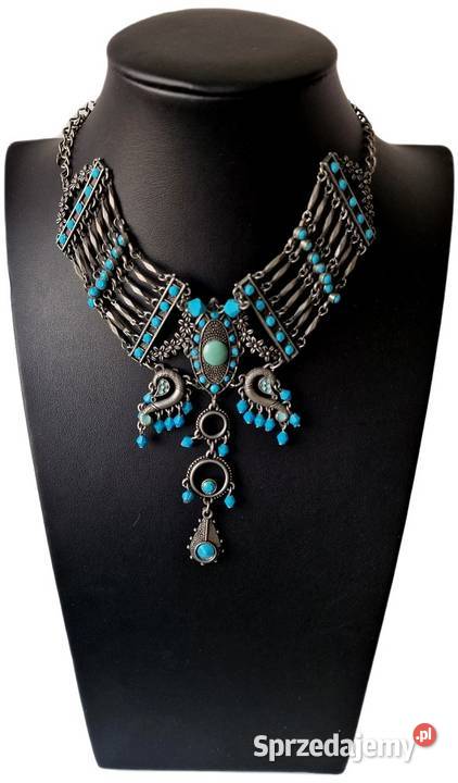 VINTAGE NASZYJNIK CHOKER W STYLU ORIENTALNYM