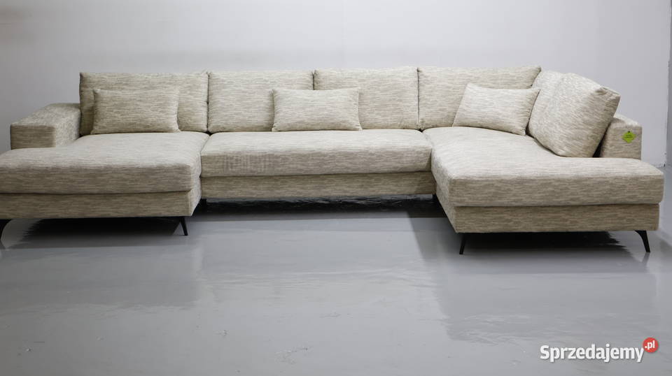 TDJ Nowy wieli narożnik U beżowa tkanina rogówka Poznań