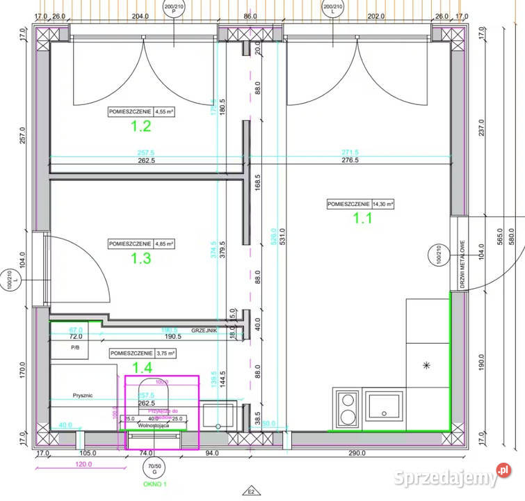 Domek 35m2 4829zł/m2 mazowieckie Zielonka