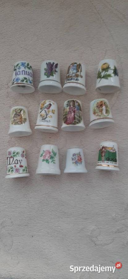 Angielskie porcelanowe naparstki Gdynia sprzedam