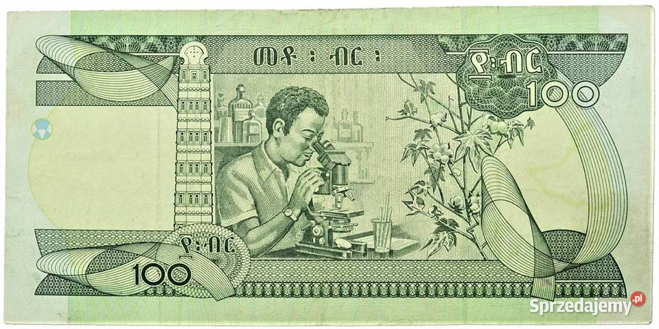 ETIOPIA 2000P50b 100 birrRZADKI WYSYŁKA Numizmatyka pomorskie Człuchów